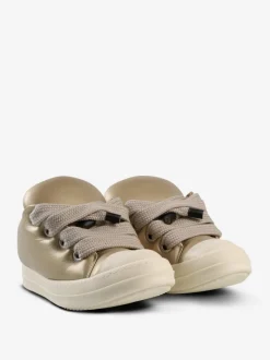 Sneakers>RICK OWENS Metallic Jumbolace Low Sneaks
