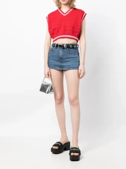 Skirts | Shorts>ALEXANDER WANG Mid Rise Stretch Skort
