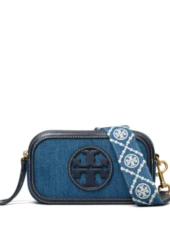 Bags>TORY BURCH Miller Denim Mini Crossbody Bag