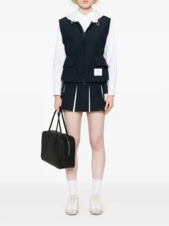 Skirts>THOM BROWNE Mini Box Pleat Skirt