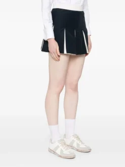 Skirts>THOM BROWNE Mini Box Pleat Skirt