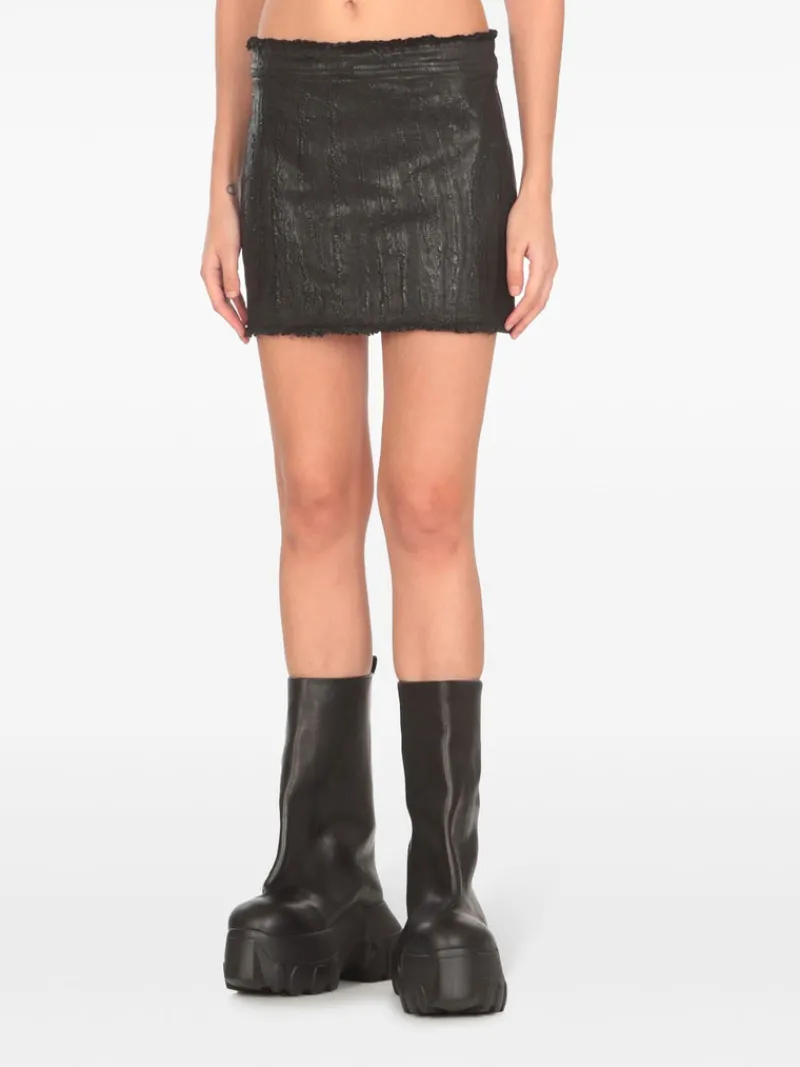 Skirts>RICK OWENS Mini Denim Skirt