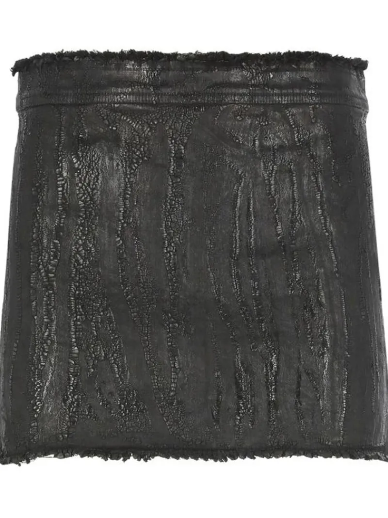 Skirts>RICK OWENS Mini Denim Skirt