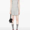 Dresses>THOM BROWNE Mini Mini Pleated Bottom Slip Dress