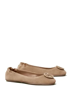 Flats>TORY BURCH Minnie Travel Ballet With Suede Logo