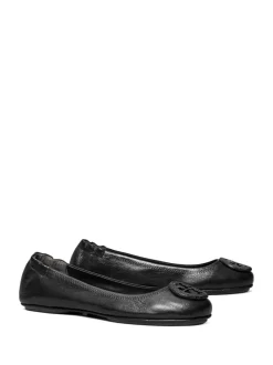 Flats>TORY BURCH Minnie Travel Ballet With Pave Logo