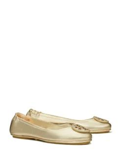 Flats>TORY BURCH Minnie Travel Ballet With Leather Logo