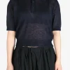 Shirts>AURALEE Mohair Knit Polo