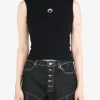 Tops>MARINE SERRE Moon Logo Knit Vest
