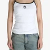 Tops>MARINE SERRE Moon Logo Ribbed Jersey Tank Top