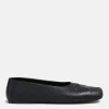 Flats>MARNI Nappa Leather Seamless Little Bow Ballet Flat