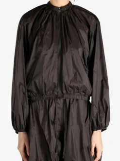 Tops>AMOMENTO Neck Shirring Volume Jumper