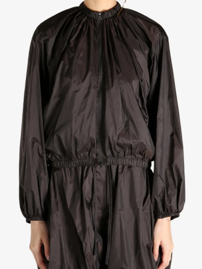 Tops>AMOMENTO Neck Shirring Volume Jumper