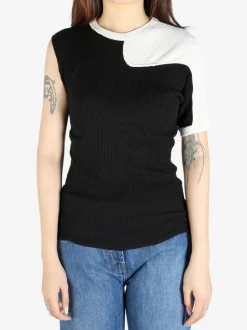 Tops>KIKO KOSTADINOV Nomas Asymmetric Knit Raglan Top