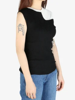 Tops>KIKO KOSTADINOV Nomas Asymmetric Knit Raglan Top