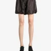 Shorts>AMOMENTO Nylon Shirring Shorts
