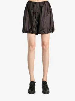 Shorts>AMOMENTO Nylon Shirring Shorts