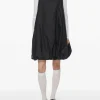 Dresses>AMOMENTO Nylon Volume Mini Dress