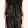 Tops>AMOMENTO Nylon Volume Shirring Top