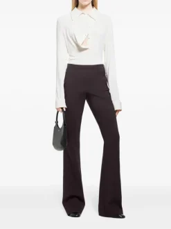 Shirts>COURRÈGES Oblique Crepe Jersey Shirt