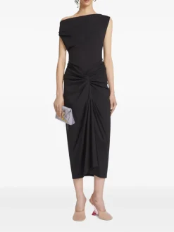 Tops>DRIES VAN NOTEN Off Shoulder Jersey Top