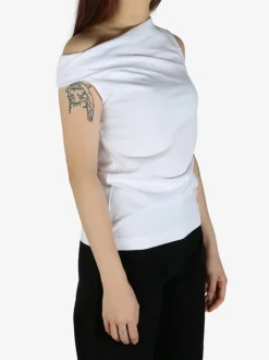 Tops>DRIES VAN NOTEN Off Shoulder Top