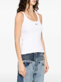 Tops>OFF-WHITE Off Stamp Rib Tank Top