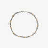 Jewelry | Jewelry>MAOR Omni 4MM Bracelet In Silver And Yellow Gold With White Diamond Detail