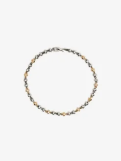 Jewelry | Jewelry>MAOR Omni 4MM Bracelet In Silver And Yellow Gold With White Diamond Detail