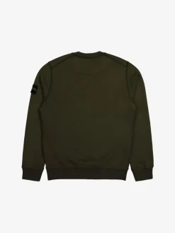 Sweats & Hoodies>STONE ISLAND Organic Cotton Fleece Crewneck