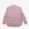 Shirts>POLO RALPH LAUREN Oversize Fit Striped Linen Shirt