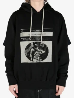 Sweats & Hoodies>RICK OWENS DRKSHDW Oversized Hoodie