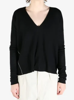 Knitwear>FAX COPY EXPRESS Oversized V-Neck Sweater