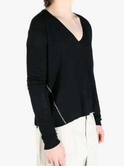 Knitwear>FAX COPY EXPRESS Oversized V-Neck Sweater
