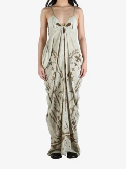 Dresses>YANGKEHAN Panel Graphic Slip Dress