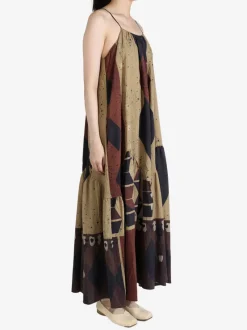 Dresses>YANGKEHAN Panel Graphic Slip Dress