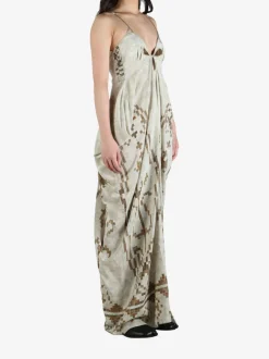 Dresses>YANGKEHAN Panel Graphic Slip Dress
