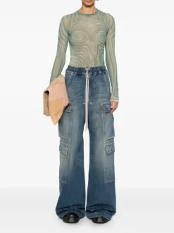Jeans>RICK OWENS DRKSHDW Pantaloni In Denim Double Cargo Jumbo Belas Jeans