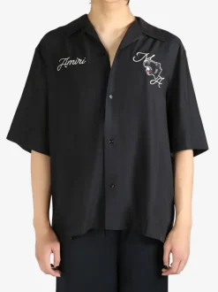 Shirts>AMIRI Panther Bowling Shirt