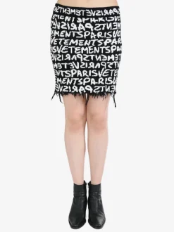 Skirts>VETEMENTS Paris Monogram Mini Skirt