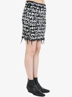 Skirts>VETEMENTS Paris Monogram Mini Skirt