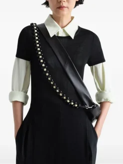 Bags>LEMAIRE Pearls Medium Croissant Bag