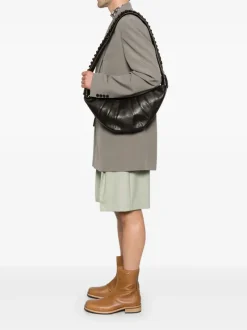 Bags>LEMAIRE Pearls Medium Croissant Bag