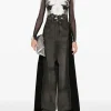 Tops>JEAN PAUL GAULTIER Petit Grand Rib Printed Printed "Body Lace Mariniere" Mesh Top