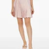 Skirts>VERSACE Pinstripe Chain Silk Twill Skirt