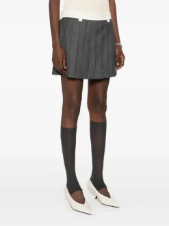 Skirts>MIU MIU Pleated Mini Skirt