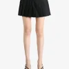 Skirts>MIU MIU Pleated Pinstripe Mini Skirt