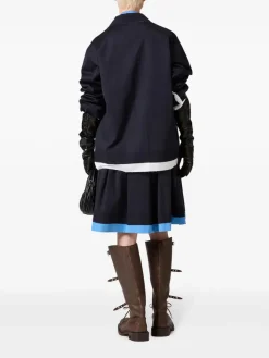 Skirts>MIU MIU Pleated Poplin Skirt