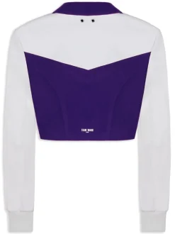 Jackets & Coats>TEAM WANG Pointed Flat-collar Cropped Baseball Jacket