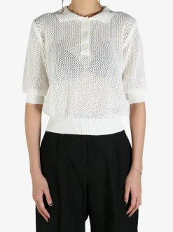 Shirts>MARGARET HOWELL Pointelle Polo Shirt